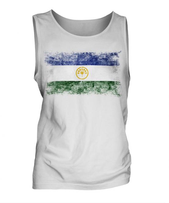 Bashkortostan Distressed Flag Mens Vest