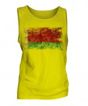 Belarus Distressed Flag Mens Vest