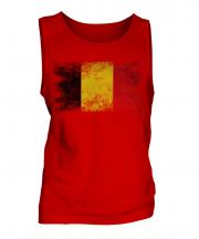 Belgium Distressed Flag Mens Vest