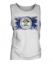 Belize Distressed Flag Mens Vest