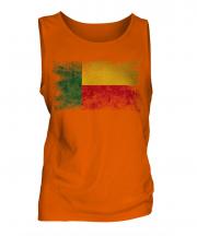 Benin Distressed Flag Mens Vest