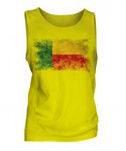 Benin Distressed Flag Mens Vest