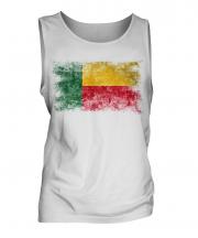 Benin Distressed Flag Mens Vest