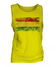 Bolivia Distressed Flag Mens Vest