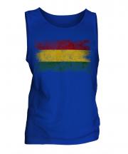 Bolivia Distressed Flag Mens Vest