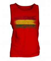 Bolivia Distressed Flag Mens Vest