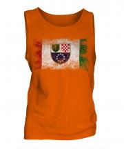 Bosnia And Herzegovina Federation Distressed Flag Mens Vest