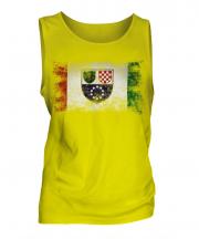 Bosnia And Herzegovina Federation Distressed Flag Mens Vest