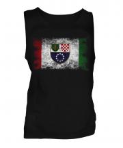 Bosnia And Herzegovina Federation Distressed Flag Mens Vest