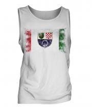 Bosnia And Herzegovina Federation Distressed Flag Mens Vest