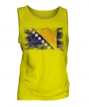 Bosnia And Herzegovina Distressed Flag Mens Vest