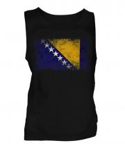 Bosnia And Herzegovina Distressed Flag Mens Vest