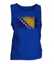 Bosnia And Herzegovina Distressed Flag Mens Vest