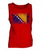 Bosnia And Herzegovina Distressed Flag Mens Vest