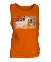 British Antartic Territory Distressed Flag Mens Vest