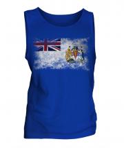 British Antartic Territory Distressed Flag Mens Vest