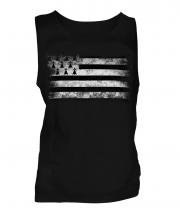 Brittany Distressed Flag Mens Vest