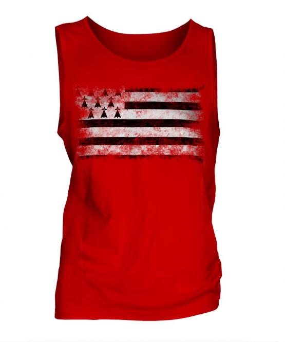 Brittany Distressed Flag Mens Vest
