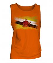Brunei Distressed Flag Mens Vest