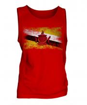Brunei Distressed Flag Mens Vest