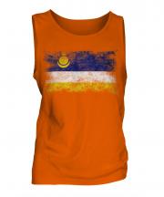 Buryatia Distressed Flag Mens Vest