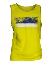 Buryatia Distressed Flag Mens Vest