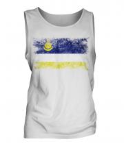 Buryatia Distressed Flag Mens Vest