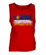 Buryatia Distressed Flag Mens Vest