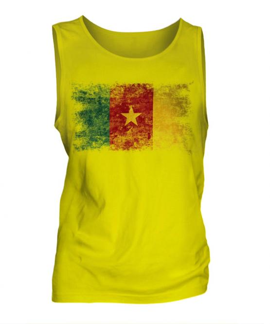Cameroon Distressed Flag Mens Vest