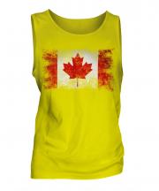 Canada Distressed Flag Mens Vest