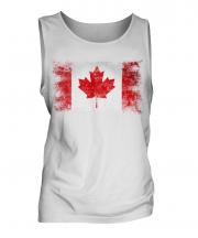 Canada Distressed Flag Mens Vest