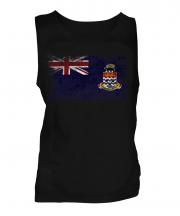 Cayman Islands Distressed Flag Mens Vest