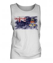 Cayman Islands Distressed Flag Mens Vest