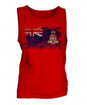 Cayman Islands Distressed Flag Mens Vest