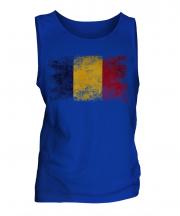 Chad Distressed Flag Mens Vest