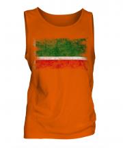 Chechen Republic Distressed Flag Mens Vest