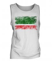 Chechen Republic Distressed Flag Mens Vest
