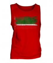 Chechen Republic Distressed Flag Mens Vest