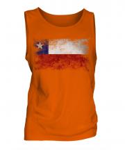 Chile Distressed Flag Mens Vest