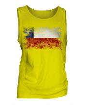 Chile Distressed Flag Mens Vest