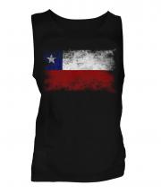 Chile Distressed Flag Mens Vest