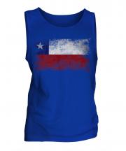 Chile Distressed Flag Mens Vest