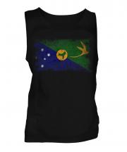 Christmas Island Distressed Flag Mens Vest