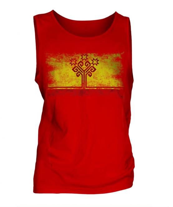 Chuvashia Distressed Flag Mens Vest