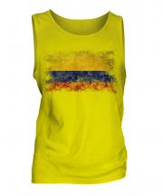 Colombia Distressed Flag Mens Vest
