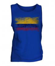 Colombia Distressed Flag Mens Vest