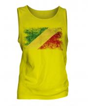 Congo Distressed Flag Mens Vest