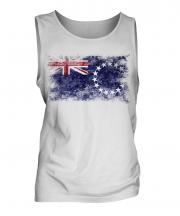 Cook Islands Distressed Flag Mens Vest
