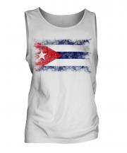 Cuba Distressed Flag Mens Vest