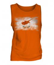 Cyprus Distressed Flag Mens Vest